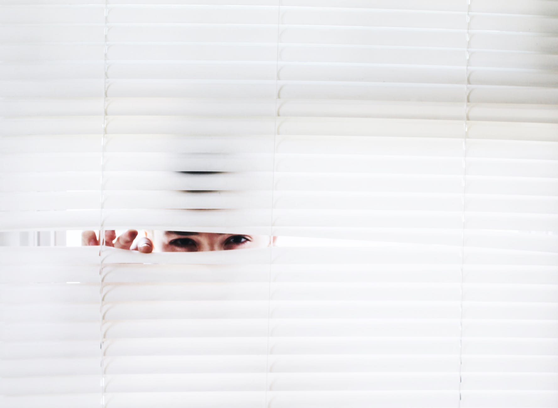 photography of person peeking